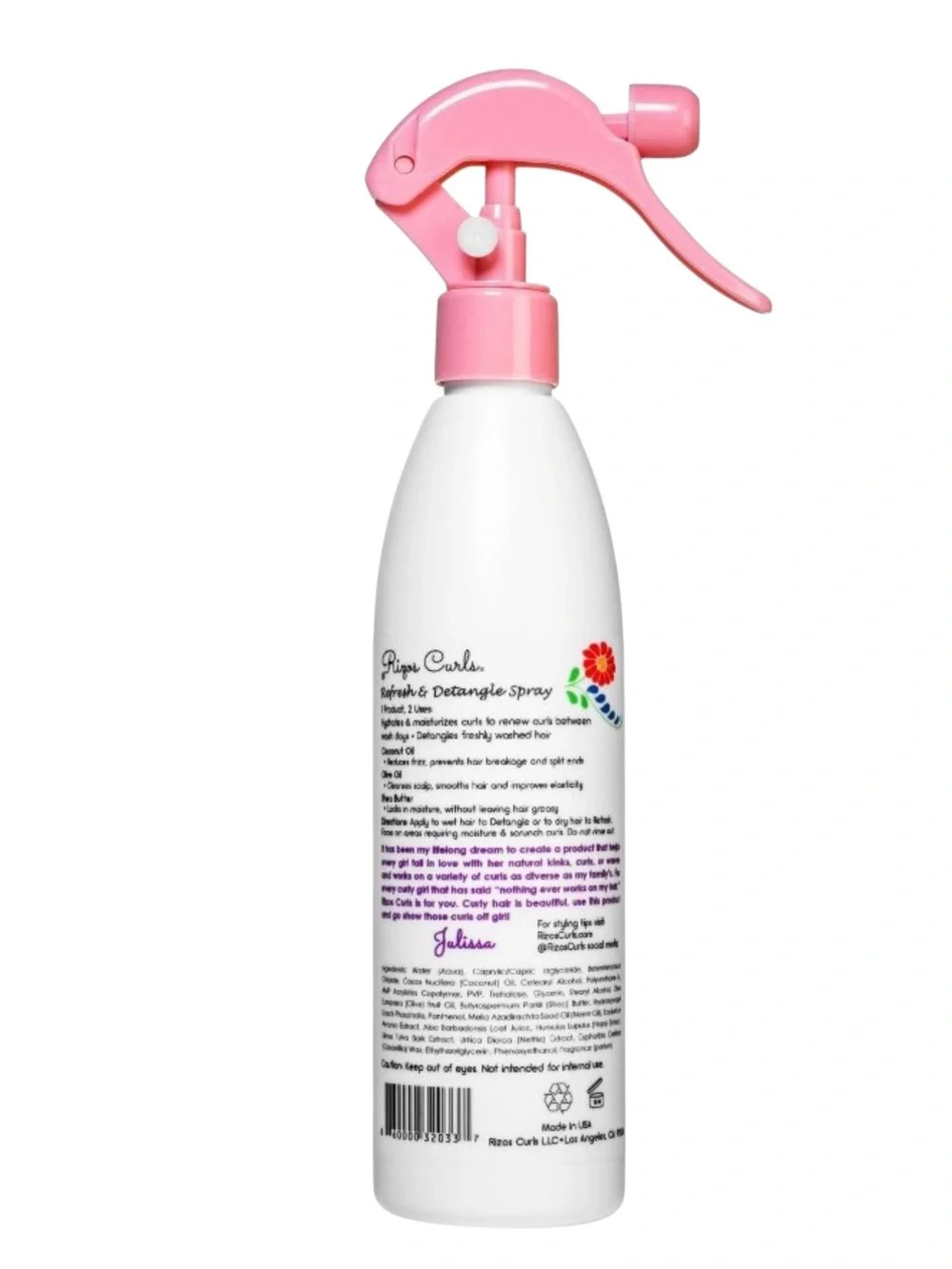 Rizos Curl Refresh & Detangle Spray 10oz New